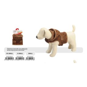 DC0192/B Téli kapucnis hám - barna- Tg.XS