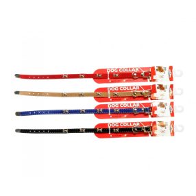 DC046/A Bársony nyakörv csont díszekkel 10*320 mm