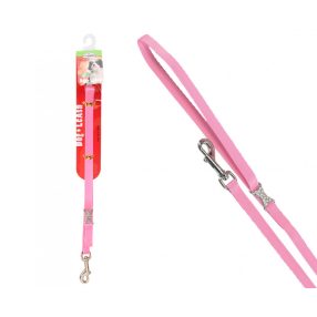   DC091/D Linea Flash nylon strasszos póráz 10*1200 mm rózsaszín