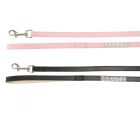DC096/D Állítható, strasszos hám bőr XL méret Pink