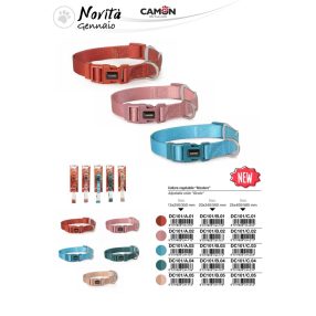   DC101/B.03 Kéttónusú állítható nyakörv 20*340-500 mm világoskék