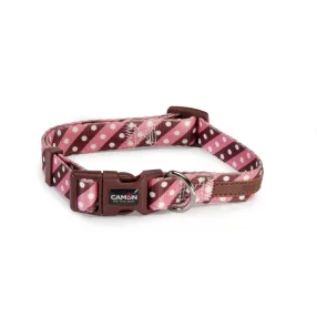   DC118/B.03 Állítható nyakörv TWILL DOT PINK-15*300-400 mm