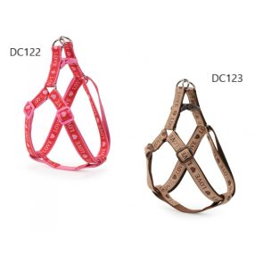 DC122/F Linea Love állítható hám Red/pink 25*500/800 mm