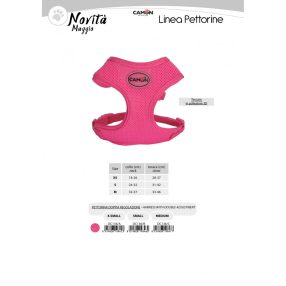 DC136/C Állítható hám dupla Mesh fukszia M