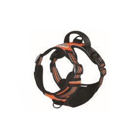 DC351/08 Techn. hám bélelt, reflexes - narancs Tg. S