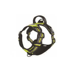 DC351/11 Techn. hám bélelt, reflexes - lime Tg. S