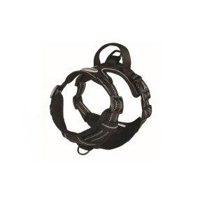 DC354/03 Techn. hám bélelt, reflexes - fekete Tg. XL