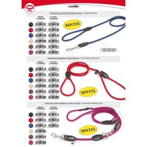 DC405/A  Kiképzőpóráz CordaNylon-fekete mm11x2000