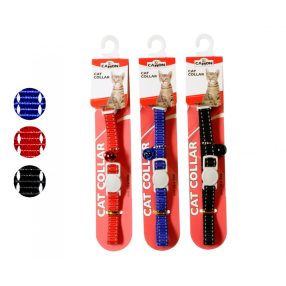 DG016 Reflex varrású nylon nyakörv csengővel 10*300 mm