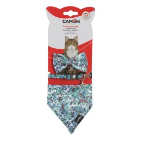   DG072 Szett macskáknak - nyakörv kendővel és csokornyakkendővel - 10*230-660mm Jungle