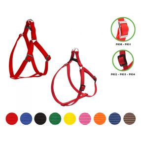 F030/04 Állítható nylon hám 12 mm zöld