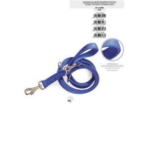 F131/A.01 Dupla nylon kiképző póráz 25*2000 mm piros