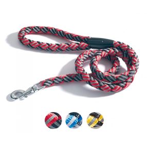 F190/35 Fonott  reflexes vezetőpóráz 15*1100 mm sárga