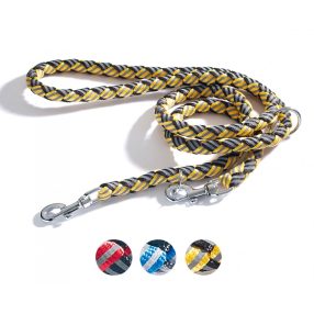 F192/35 Fonott  reflexes kiképző póráz 15*1950 mm sárga