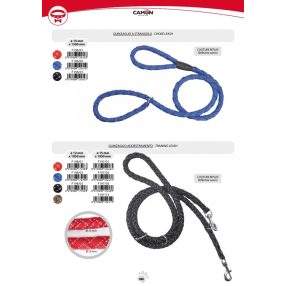 F197/13 Fonott  reflexes kiképző póráz 15*1950 mm keki