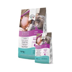  GA30/015 GREENFISH ADULT CAT 1,5 KG Monoproteines diétás teljes értékű táp táplálék intolerancia csökkentésére. Macskák részére Fehérjeforrás - hal.