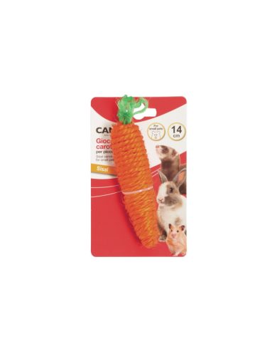 H423 Szizál sárgarépa játék kisállatoknak 14 cm