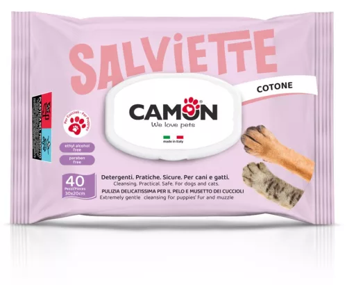 LA045 Pamut illatú törlőkendők - kölyökkutyáknak 40 db/csomag 20*30 cm
