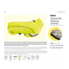 M455/65 Size 65 DYNAMIC YELLOW - Esőkabát