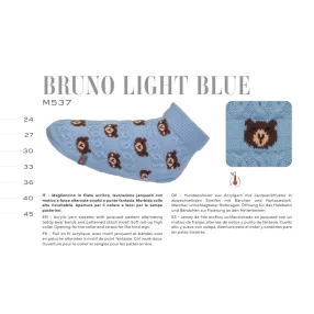 M537/40 Tg. 40 BRUNO LIGHT BLUE - Kötött pulóver