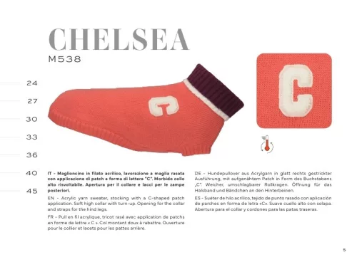 M538/27 Tg. 27 CHELSEA - Kötött pulóver