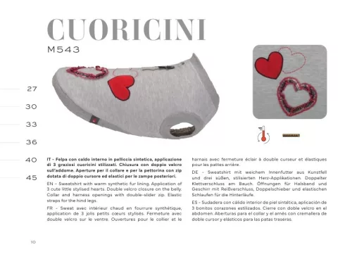 M543/33 Tg. 33 CUORICINI - Pulóver