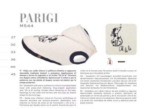 M544/36 Tg. 36 PARIGI - Pulóver
