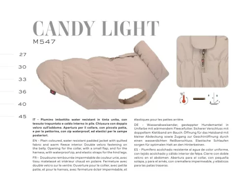 M547/40 Tg. 40 CANDY LIGHT - Tollkabát