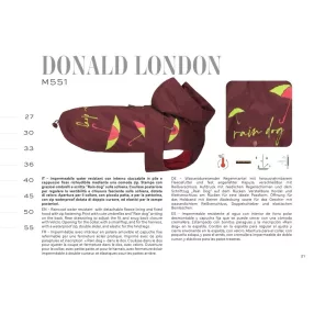 M551/50 Tg. 50 DONALD LONDON - Esőkabát