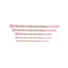   RF001/C Cinopelca  Chéri kézműves skót mintás nyakörv rózsaszín 2*43 cm