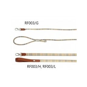   RF003/G Cinopelca Chéri kézműves skót mintás póráz barna 100 cm